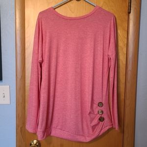 Soft Melon Long Sleeve Top